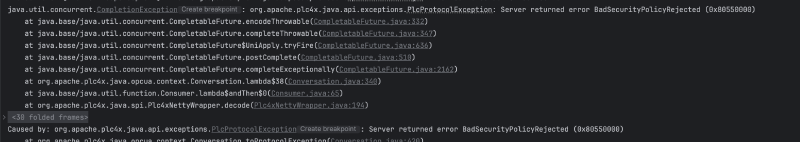 BadSecurityPolicyRejected Error